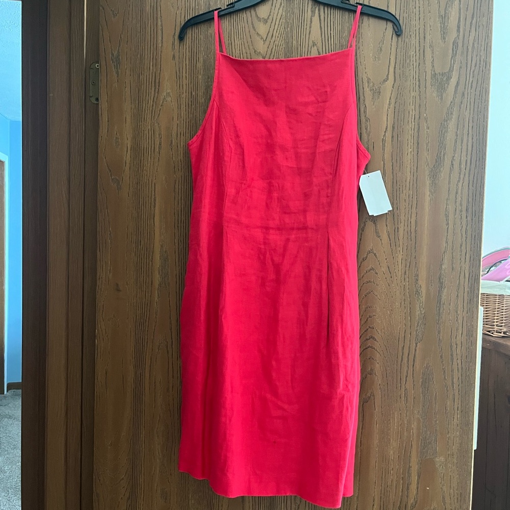 Linen sheath Madewell dress size 4 brand new.